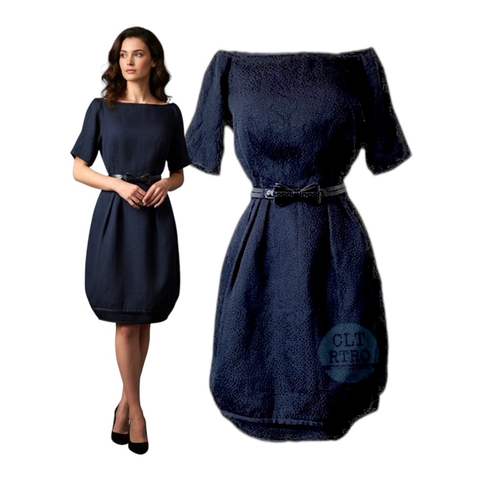 60s vtg Stanley Platos Silk Cocktail Dress